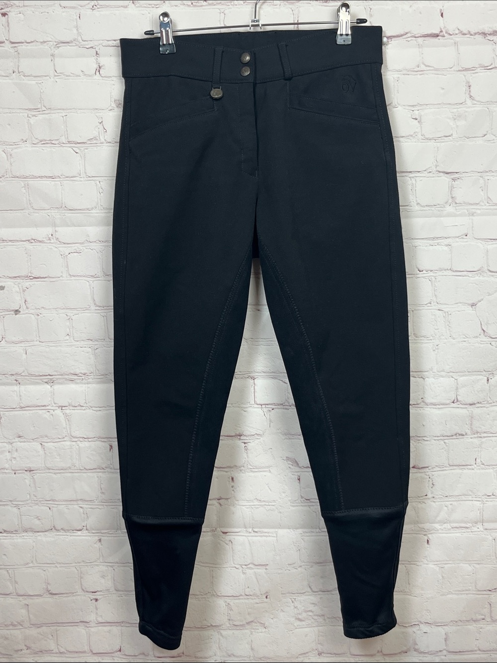 Ovation Slim Secret Black Full Seat Breeches Size 28R